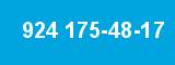 924 175-48-17 924 175-48-17